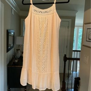 Cream midi boutique dress